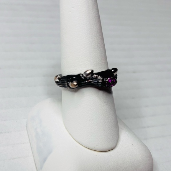 STEPHEN DWECK DIAMONDS Sterling Silver Branch Ring Size 7 - Picture 3 of 9